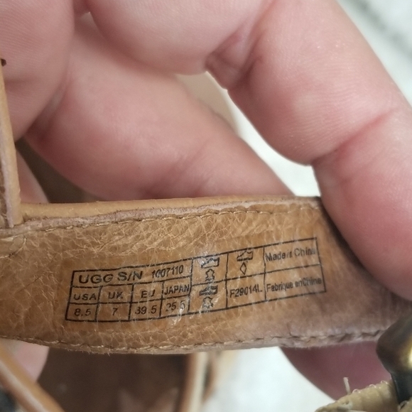 UGG Calf Hair Leopard/Cheetah Jazmine Sandal Wedge Espidrille Heels - Picture 7 of 11